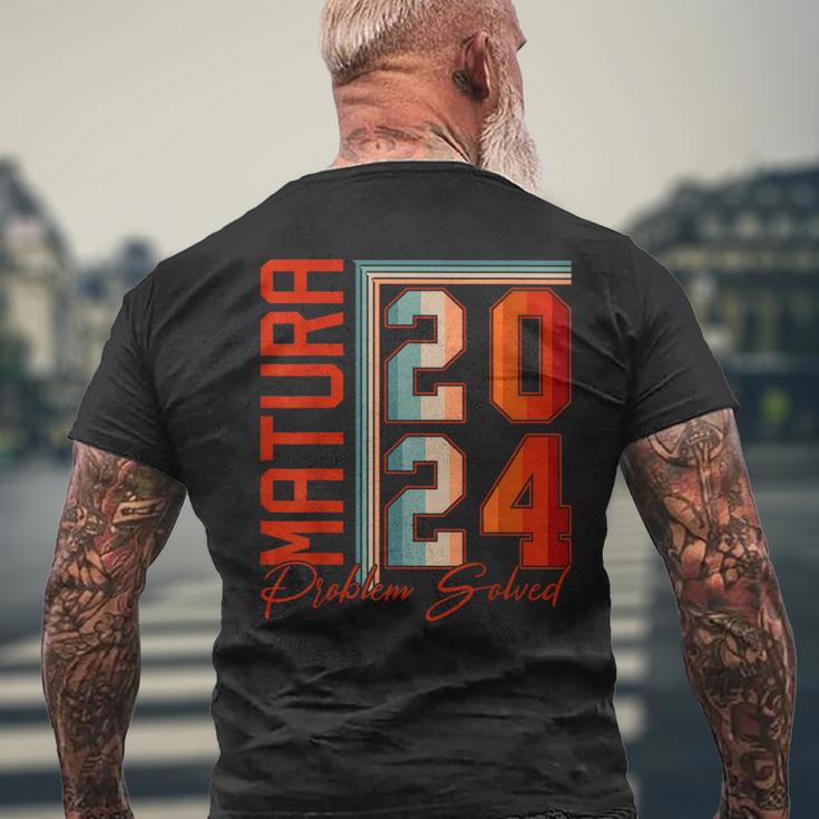 Matura 2024 Maturant Maturantin Graduation T-Shirt mit Rückendruck Geschenke für alte Männer