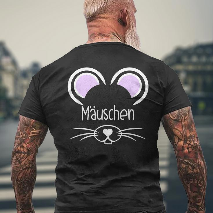 Mäuschen Kosename Partner Mouse Ears Mouse Valentine's Day T-Shirt mit Rückendruck Geschenke für alte Männer