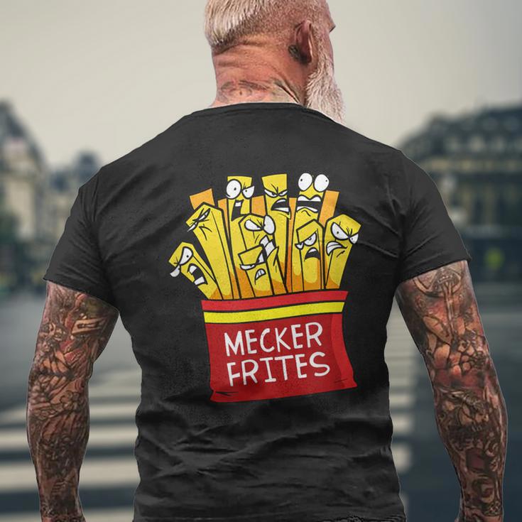 Mecker Frites Meckerfritze Scolding Fries T-Shirt mit Rückendruck Geschenke für alte Männer