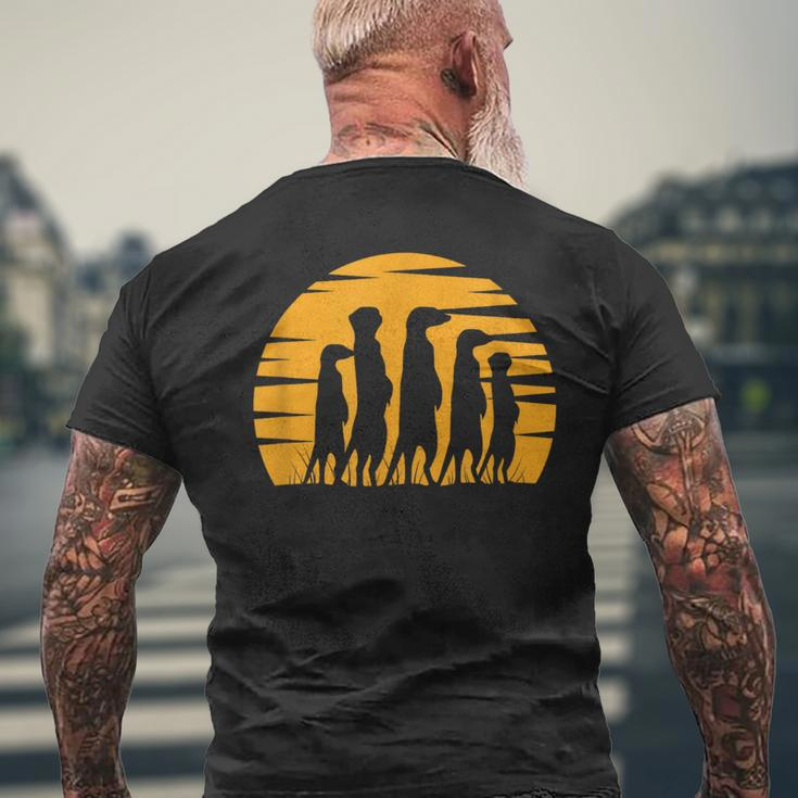 Meerkat Fan Safari Animal Lovers Meerkat Lovers T-Shirt mit Rückendruck Geschenke für alte Männer