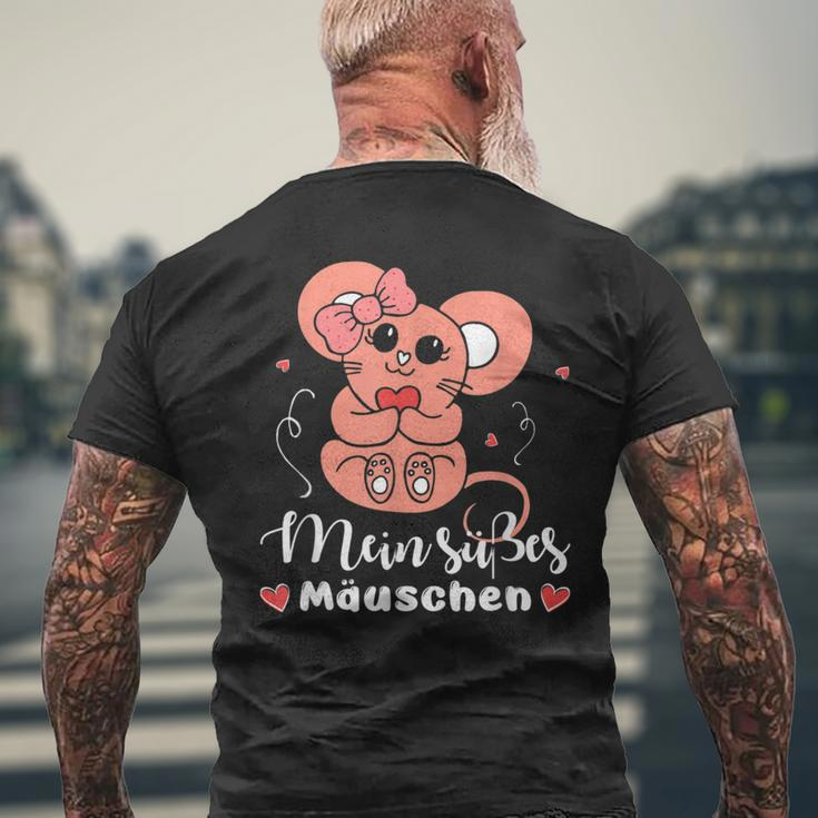 Mein Süßes Mäuschen Valentine's Day Mausi T-Shirt mit Rückendruck Geschenke für alte Männer