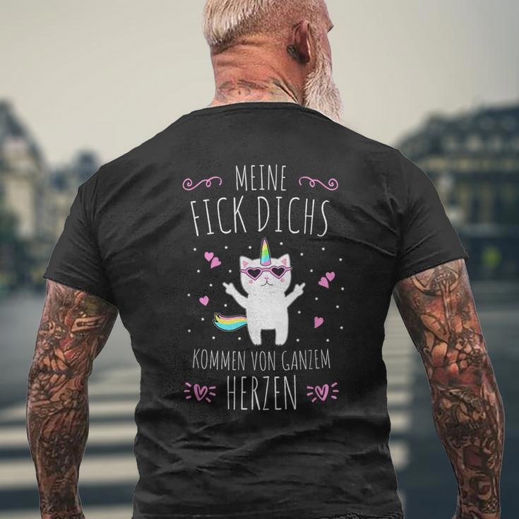Meine Fick Dichs Kommton Ganzem Herz My Fick Dichs Coming T-Shirt mit Rückendruck Geschenke für alte Männer
