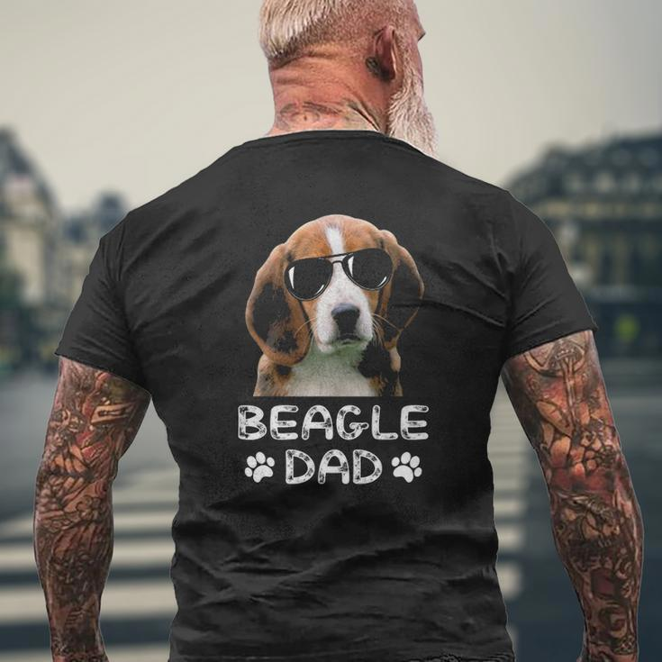 Mens Beagle Dadfunny Beagle Dad Lover Mens Back Print T-shirt Gifts for Old Men