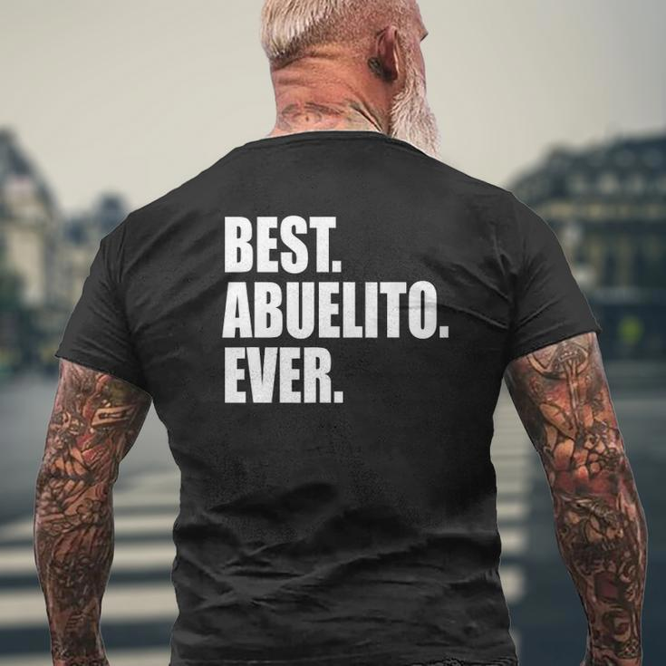 Mens Best Abuelito Ever Spanish Grandpa Fathers Day Mens Back Print T-shirt Gifts for Old Men