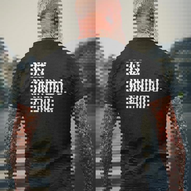 Mens Best Granddad Period Style 1 Ver2 Mens Back Print T-shirt Gifts for Old Men