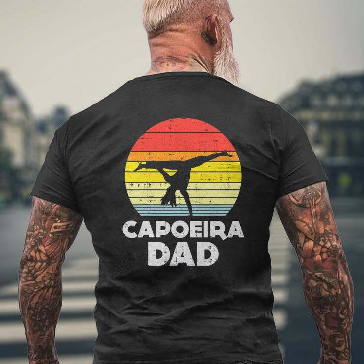 Mens Capoeira Dad Sunset Retro Dance Martial Art Fighter Men Mens Back Print T-shirt Gifts for Old Men