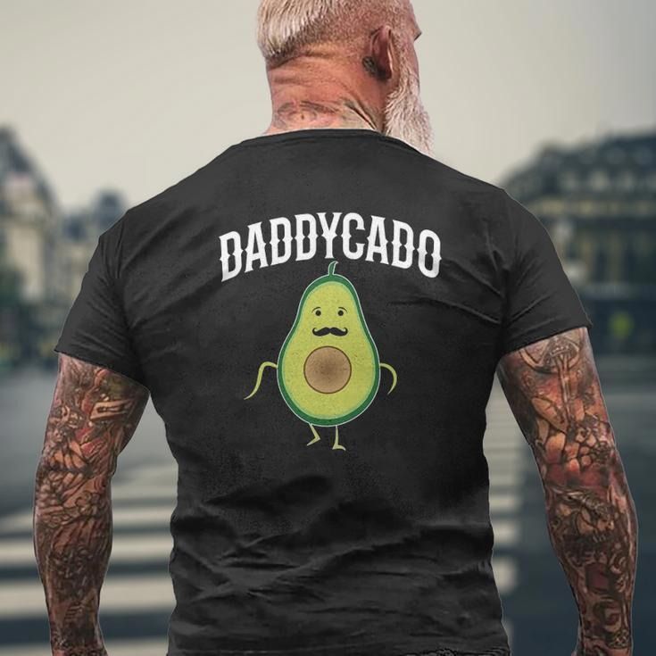 Mens Daddycado Avocado Daddy Announcement Mens Back Print T-shirt Gifts for Old Men