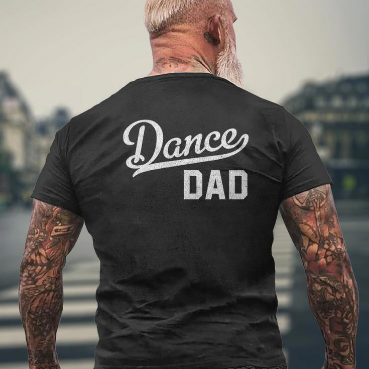 Mens Dance Dad Proud Dancer Father Mens Back Print T-shirt Gifts for Old Men
