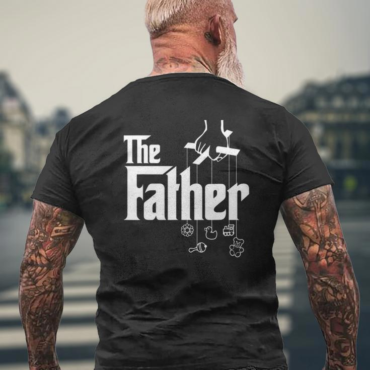 Mens The Father First Time Fathers Day New Dad Mens Back Print T-shirt Gifts for Old Men