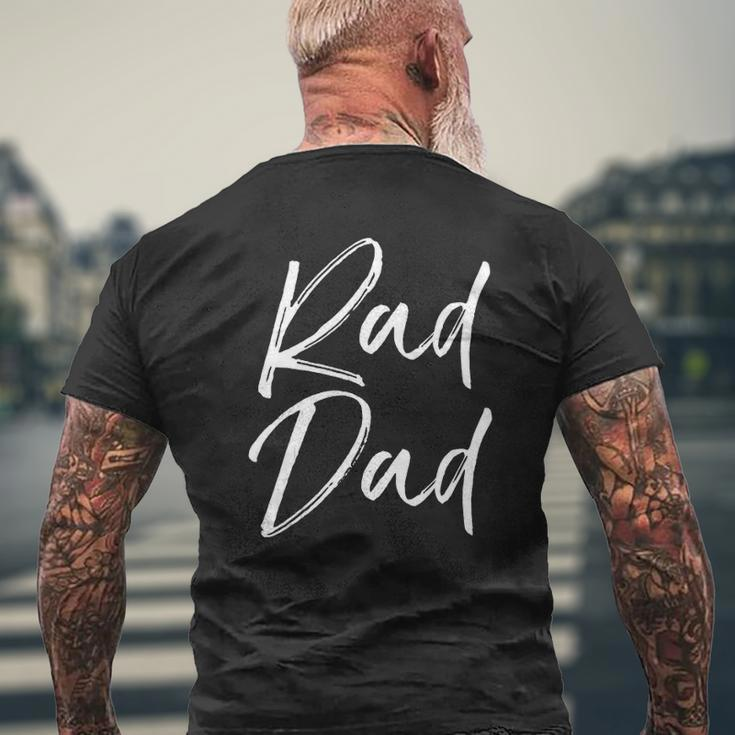 Mens Fun Father's Day From Son Cool Quote Saying Rad Dad Tank Top Mens Back Print T-shirt Gifts for Old Men