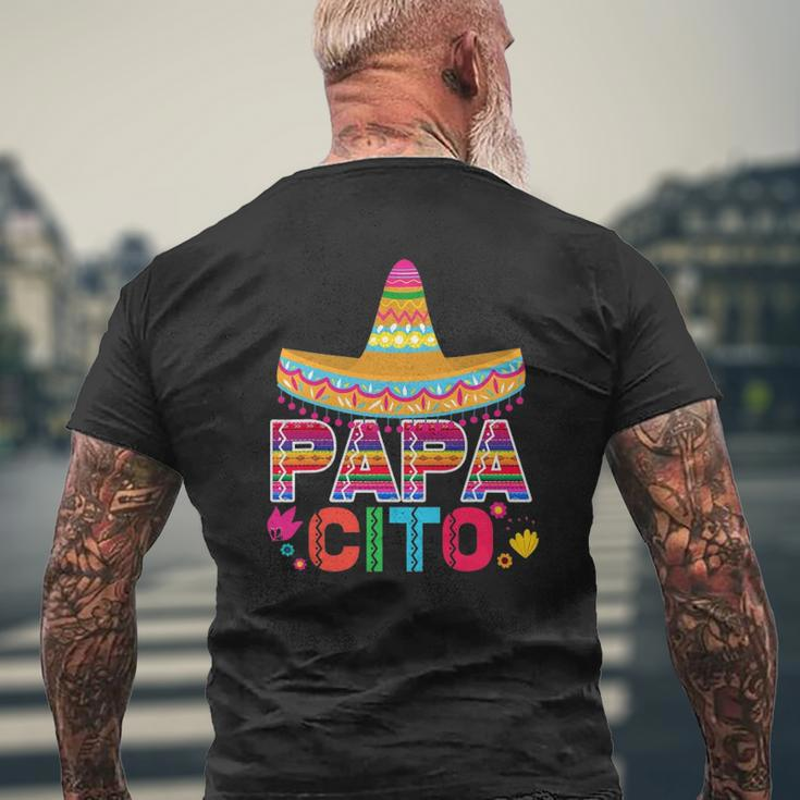 Mens Father's Day For Men Papacito Dad Mens Back Print T-shirt Gifts for Old Men