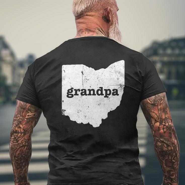 Mens Ohio Grandpa Grandfather State Grandpa Ohio Mens Back Print T-shirt Gifts for Old Men