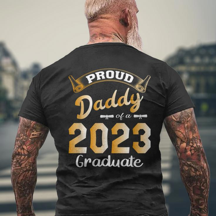 Mens Proud Daddy Of A Class Of 2023 Graduate Cute Dad Graduation Mens Back Print T-shirt Gifts for Old Men