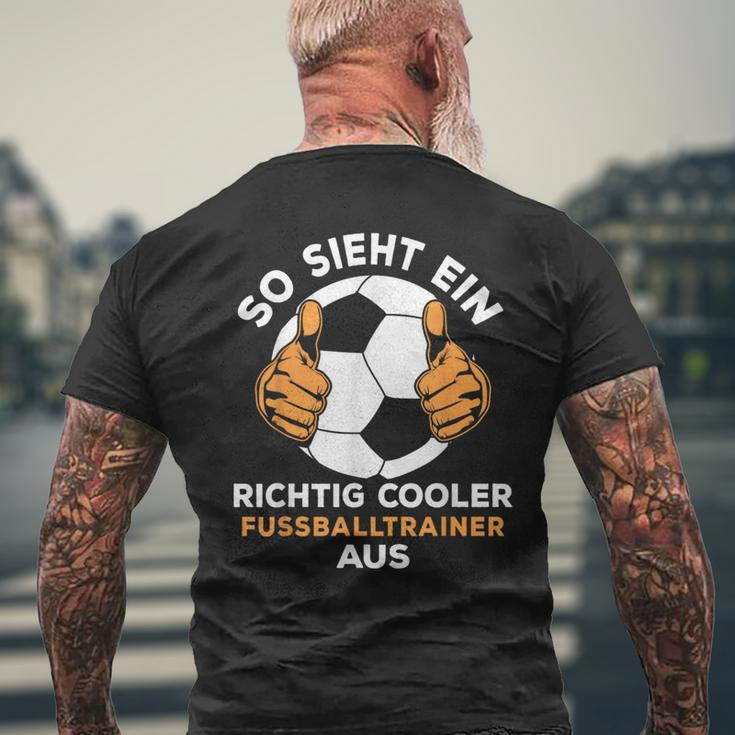 Men's Richtig Cool Football Trainer Black S T-Shirt mit Rückendruck Geschenke für alte Männer