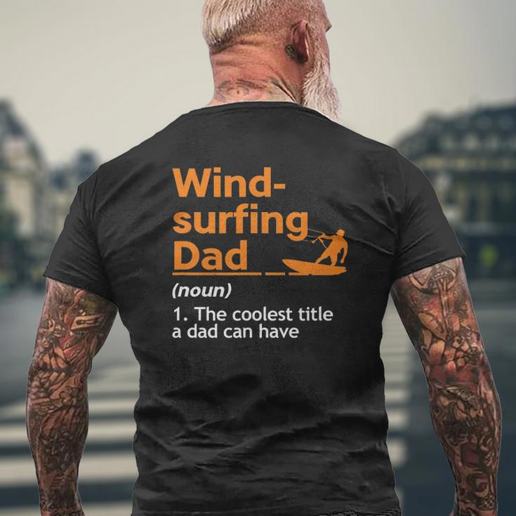 Mens Windsurfer Father Water Sports Sail Windsurfing Sea Mens Back Print T-shirt Gifts for Old Men
