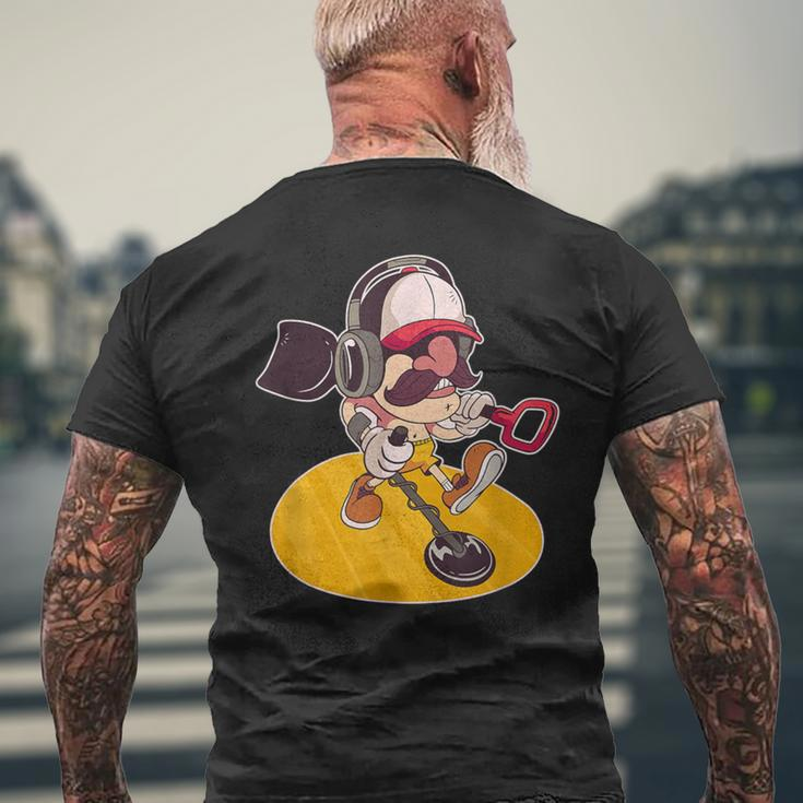 Metal Detectorist Detection Detector Accessories Hobby Men's T-shirt Back Print Gifts for Old Men