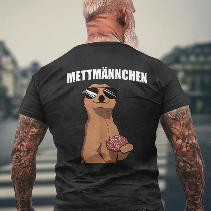 Mettmännchen Mead Buns Hackepeter Mett T-Shirt mit Rückendruck Geschenke für alte Männer