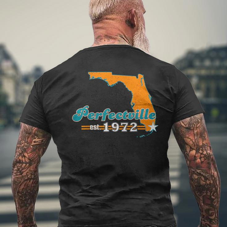 Miami 1972 Perfectville Vintage Football Men's T-shirt Back Print Gifts for Old Men