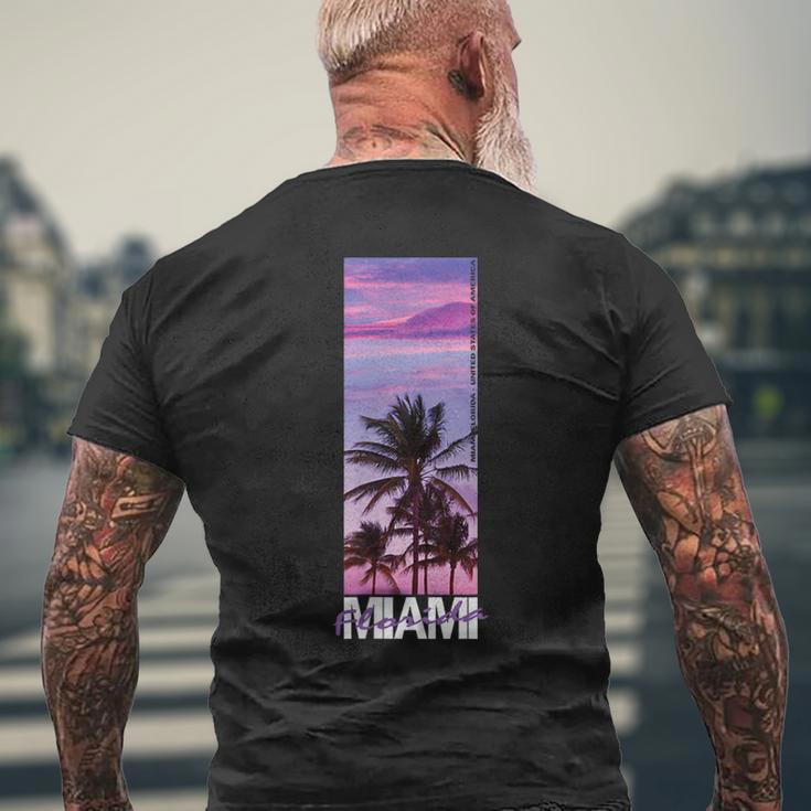 Miami Florida Usa Summer T-Shirt mit Rückendruck Geschenke für alte Männer