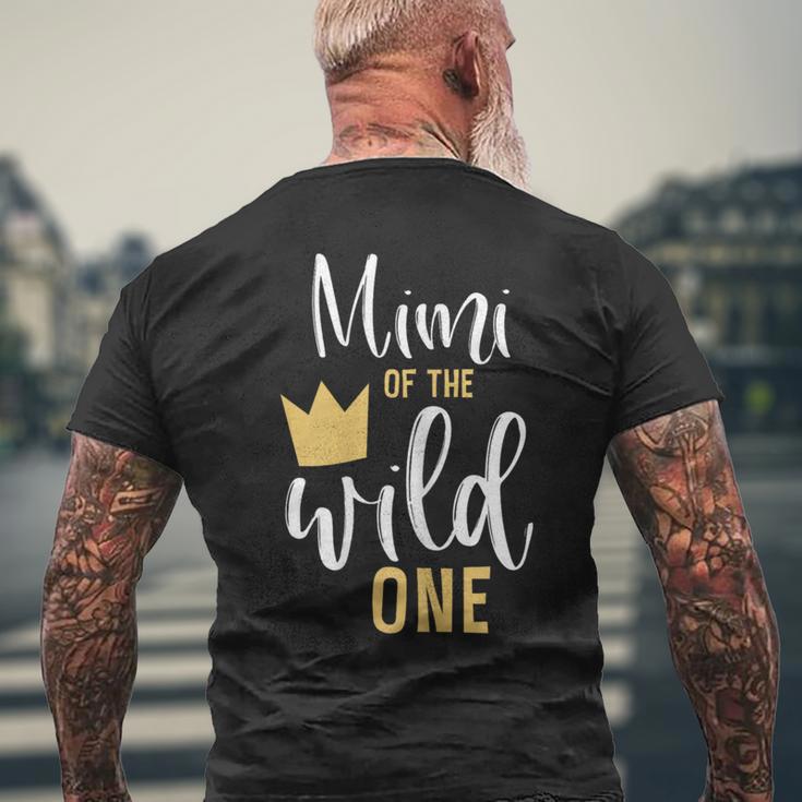 Mimi Of The Wild One 1St Birthday First Thing Matching Men's T-shirt Back Print Gifts for Old Men