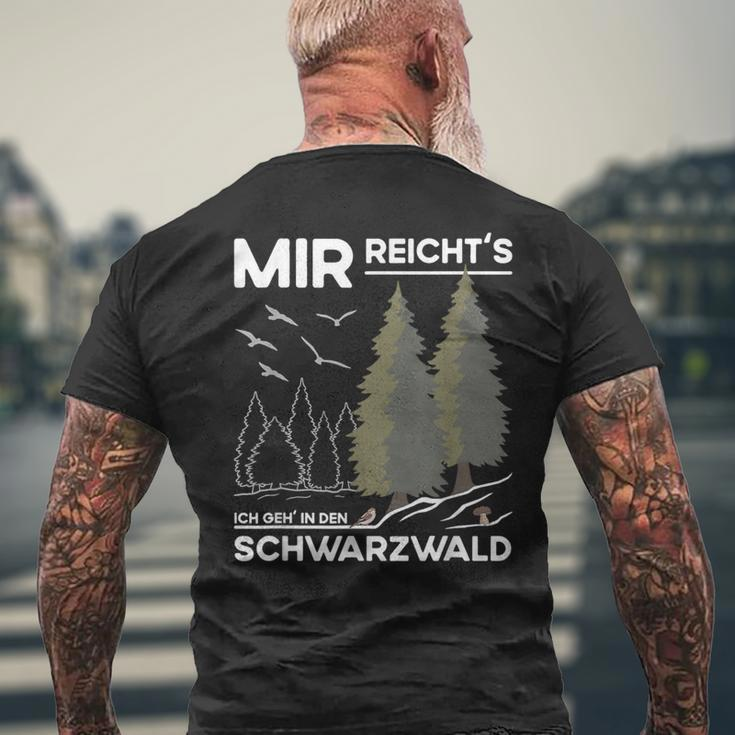 Mir Reicht Das Schwarzwald Travel And Souveniracationer German T-Shirt mit Rückendruck Geschenke für alte Männer
