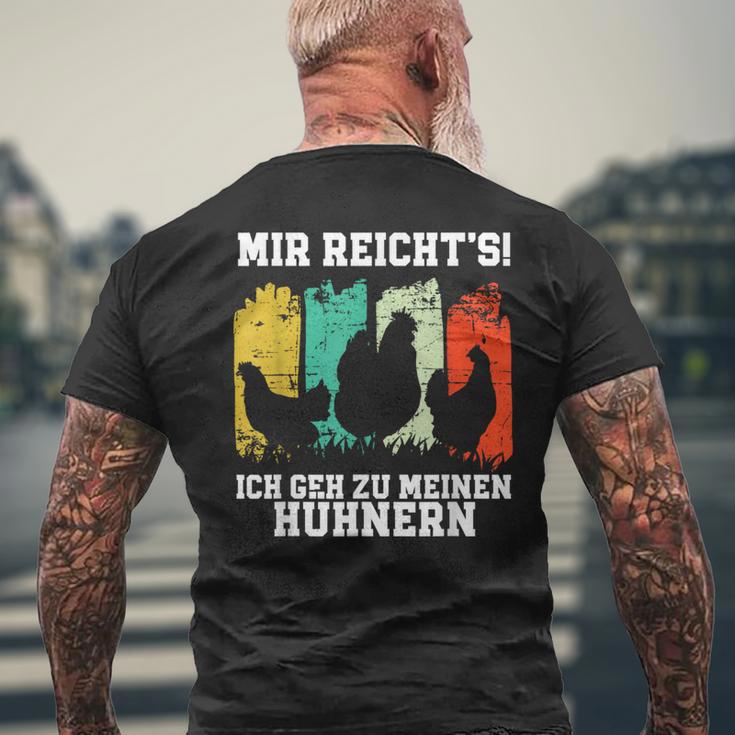 Mir Reichts Ich Geh Zu Meine Hühnern S T-Shirt mit Rückendruck Geschenke für alte Männer