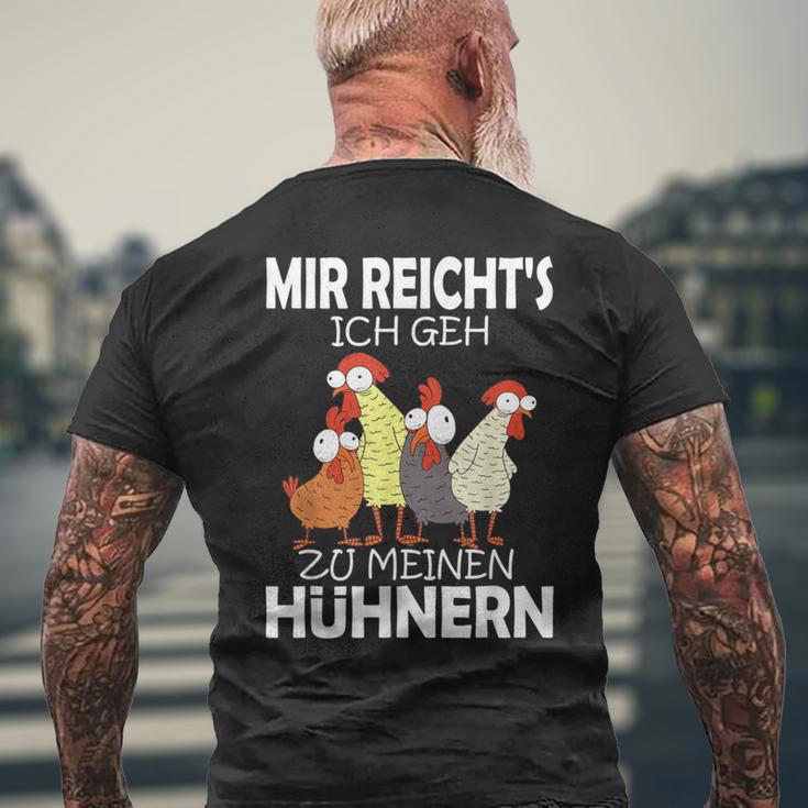 Mir Reichts Ich Geh Zu Meinen Hühnern Farmer T-Shirt mit Rückendruck Geschenke für alte Männer