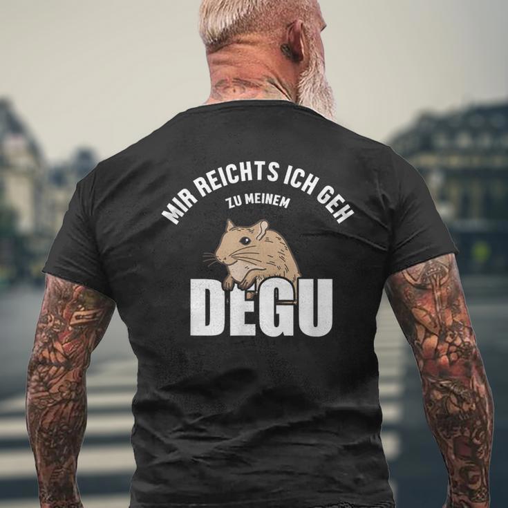 Mir Reichts Ich Geh Zum Degu Ratte T-Shirt mit Rückendruck Geschenke für alte Männer