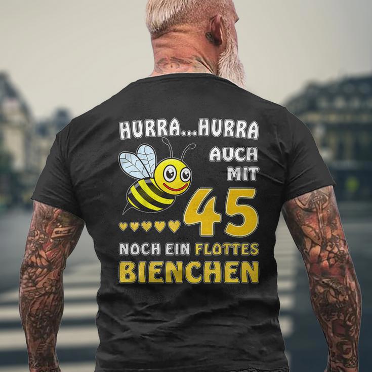 Mit 45 Noch Ein Flottes Bienchen 45 Geburtstag 45 T-Shirt mit Rückendruck Geschenke für alte Männer