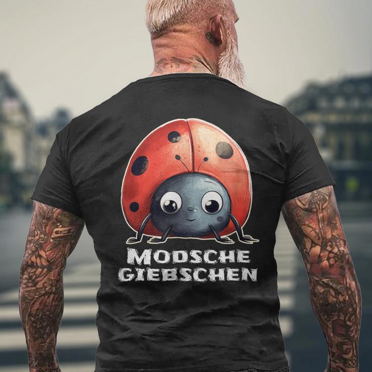 Modschegiebchen Saxon Ladybird T-Shirt mit Rückendruck Geschenke für alte Männer