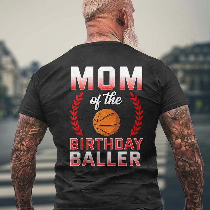 Mom Of The Birthday Boy Basketball Bday Celebration Men's T-shirt Back Print Gifts for Old Men