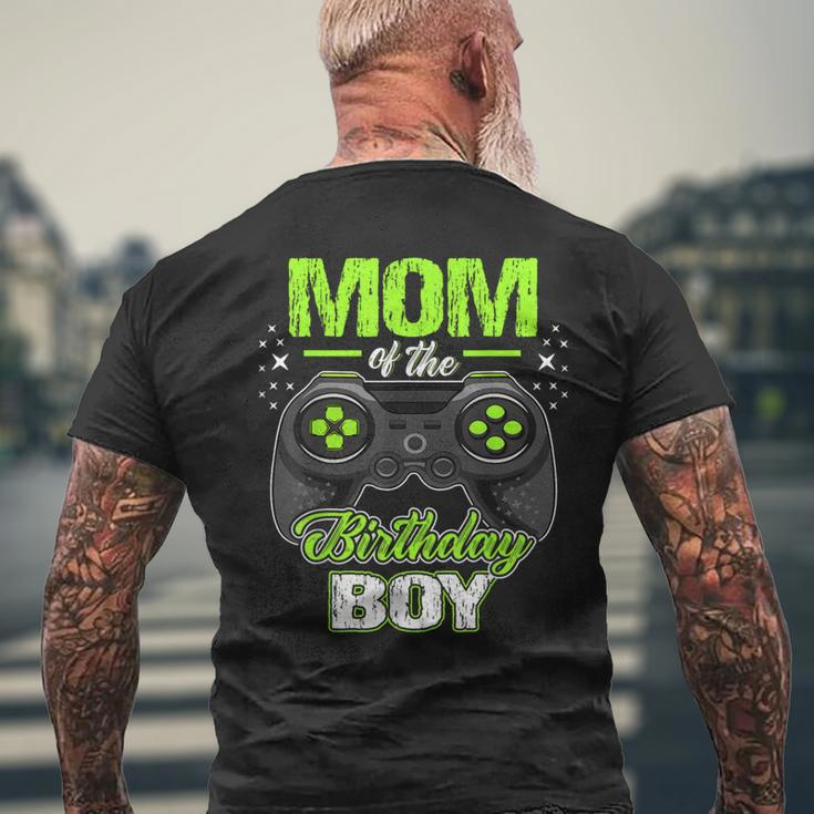 Mom Of The Birthday Boy Matching Video Gamer Birthday Party Men's T-shirt Back Print Gifts for Old Men
