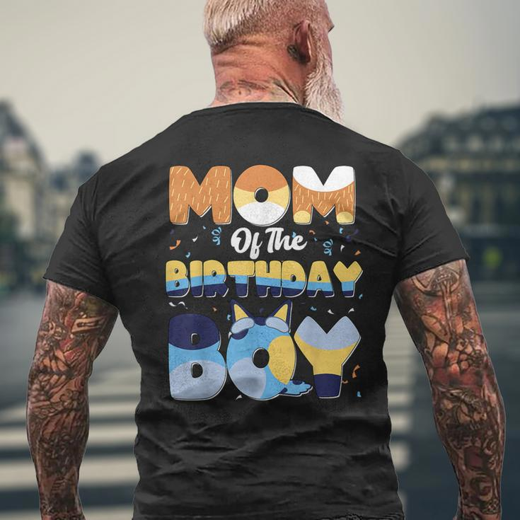Mom And Dad Birthday Boy Dog Family Matching Men's T-shirt Back Print Gifts for Old Men