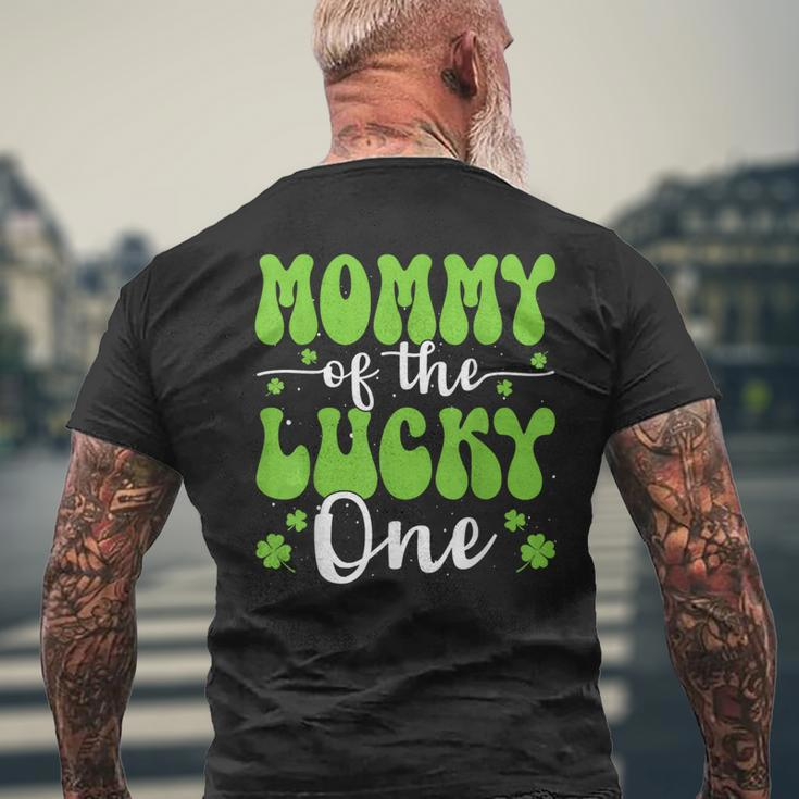 Mommy Of The Lucky One First Birthday St Patrick's Day Men's T-shirt Back Print Gifts for Old Men
