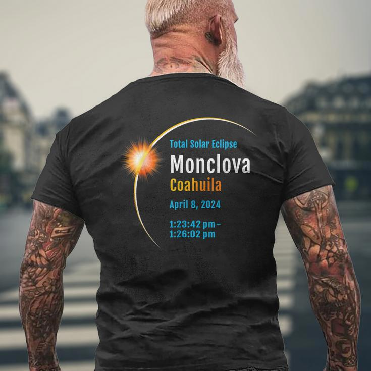 Monclova Coahuila Mexico Total Solar Eclipse 2024 1 T-Shirt mit Rückendruck Geschenke für alte Männer