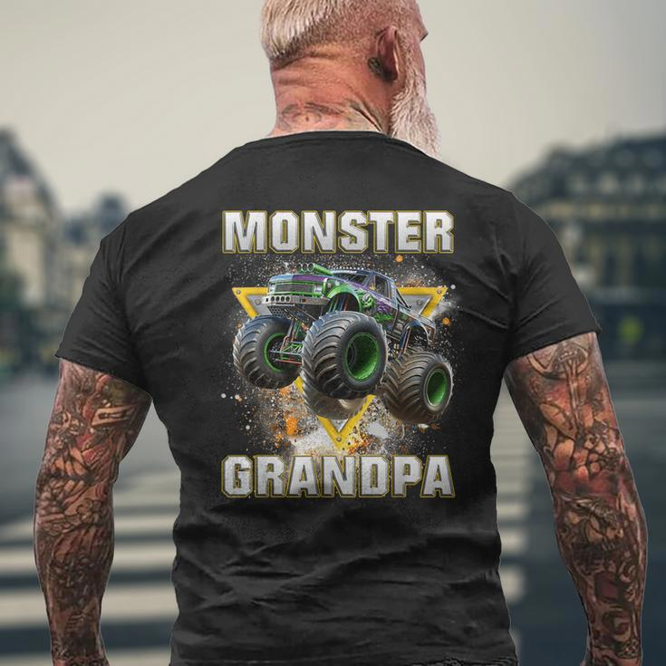 Monster Truck Are My Jam Monster Truck Grandpa Men's T-shirt Back Print Gifts for Old Men