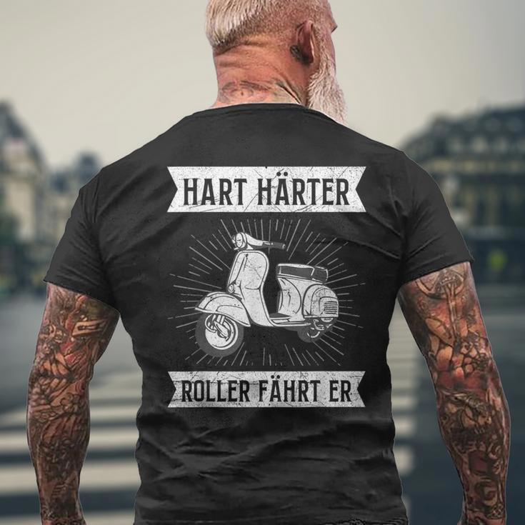 Moped Driver Hard Hardener Scooter Fahrt Er Moped Slogan T-Shirt mit Rückendruck Geschenke für alte Männer