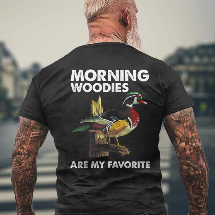 Morning Woodies Are My Favorite Love Hunting Men's T-shirt Back Print Gifts for Old Men