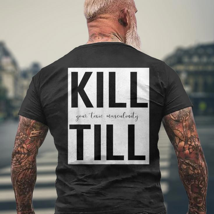 Motivation Schwarzes Kurzärmliges Herren-T-Kurzärmliges Herren-T-Shirt Kill Your Fears Mentally, Till in Weiß Geschenke für alte Männer