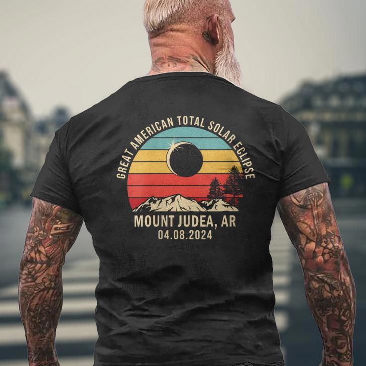 Mount Judea Ar Arkansas Total Solar Eclipse 2024 Men's T-shirt Back Print Gifts for Old Men