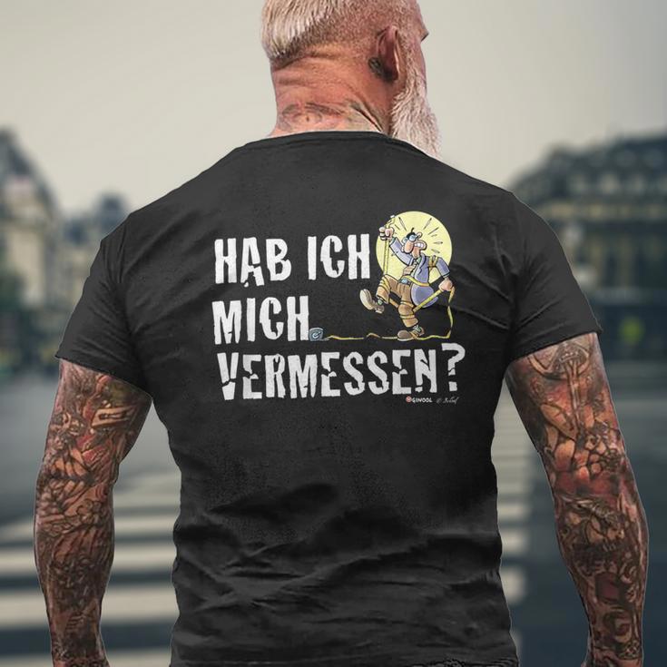 Mr Hüpenbecker Hab Ich Mich Vermessen T-Shirt mit Rückendruck Geschenke für alte Männer