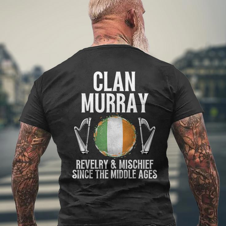 Murray Surname Irish Family Name Heraldic Celtic Clan Men's T-shirt Back Print Gifts for Old Men