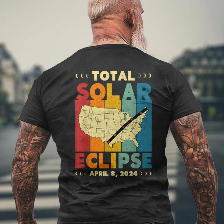 Mystical Solar Eclipse Cosmic Phenomenon Total Solar Men's T-shirt Back Print Gifts for Old Men