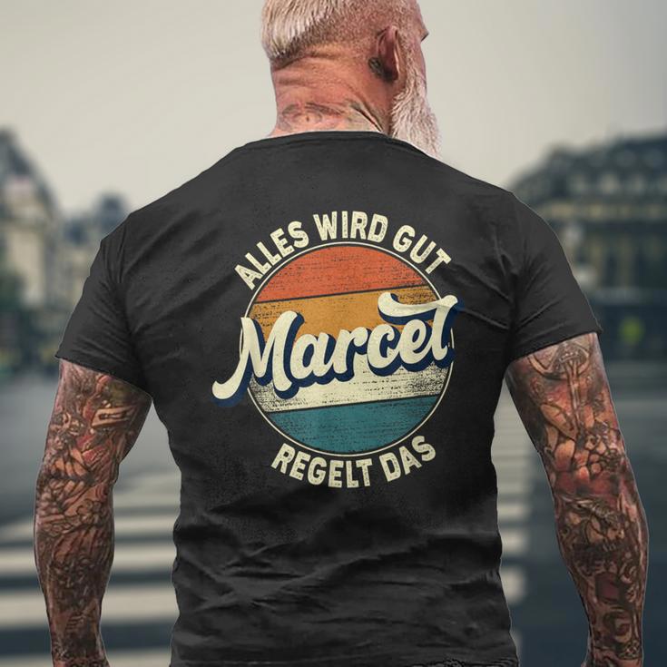 Name Marcel Alles Wird Gut Marcel Regelt Das S T-Shirt mit Rückendruck Geschenke für alte Männer