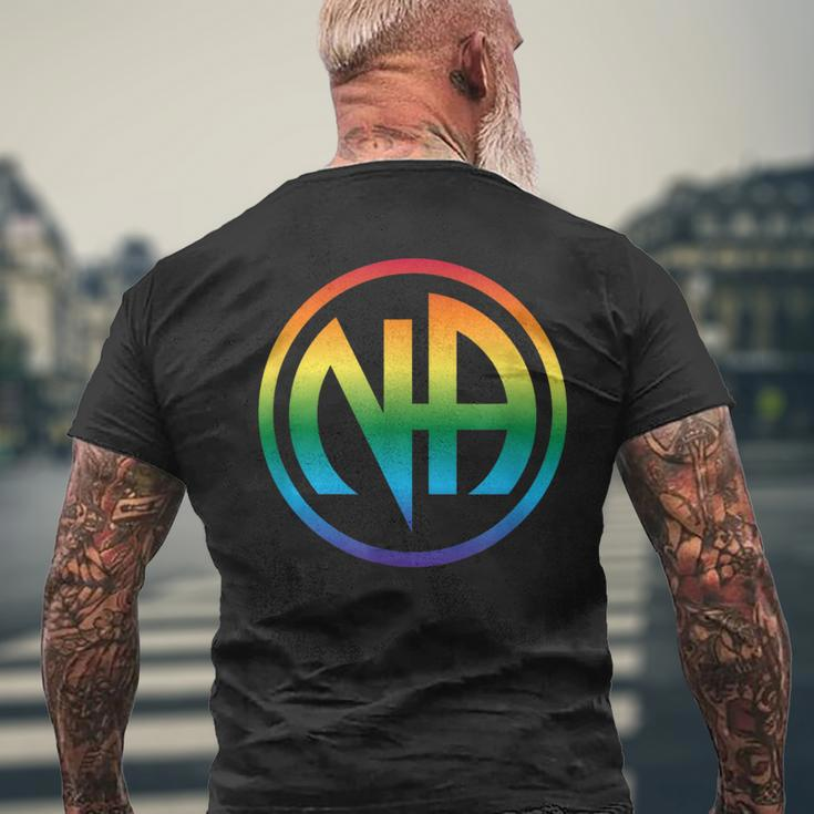 Narcotics Clean Sober Na Aa Recovery Proud Sobriety Lgbt Gay Men's T-shirt Back Print Gifts for Old Men