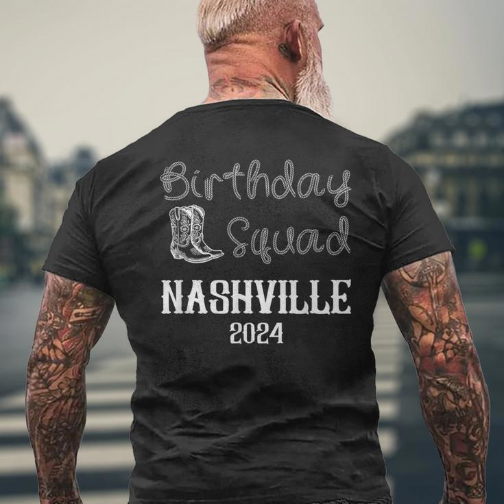 Nashville Birthday Trip Nashville Birthday Squad Men's T-shirt Back Print Gifts for Old Men