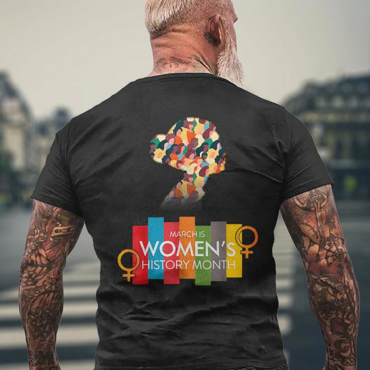 National Women's History Month 2024 Man And Woman Men's T-shirt Back Print Gifts for Old Men