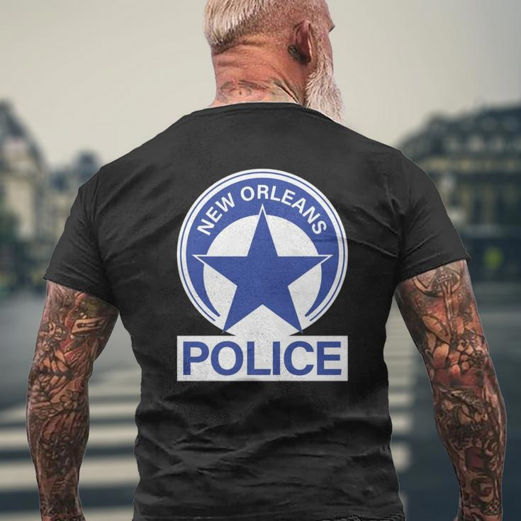 New Orleans Police Department Nopd Mens Back Print T-shirt Gifts for Old Men