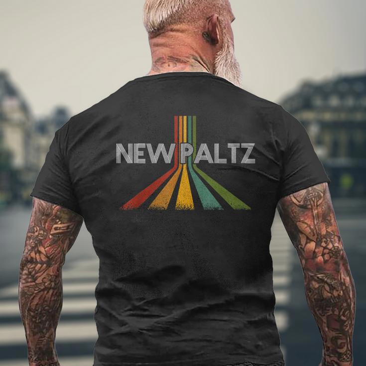 New Paltz New York Vintage Retro Men's T-shirt Back Print Gifts for Old Men