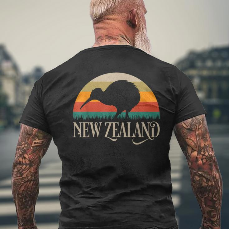 New Zealand Kiwi Vintage Bird Nz Travel Kiwis New Zealander Men's T-shirt Back Print Gifts for Old Men